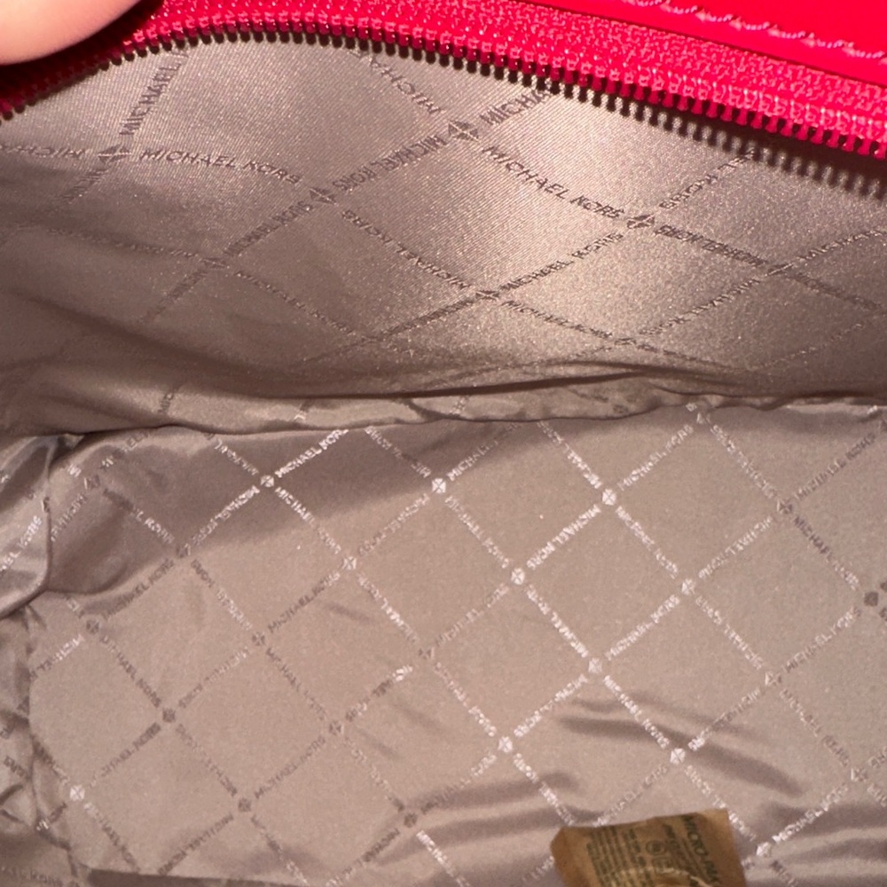 Michael Kors Red‎ Tote with Heart and Diamond Accents - Picture 6 of 9